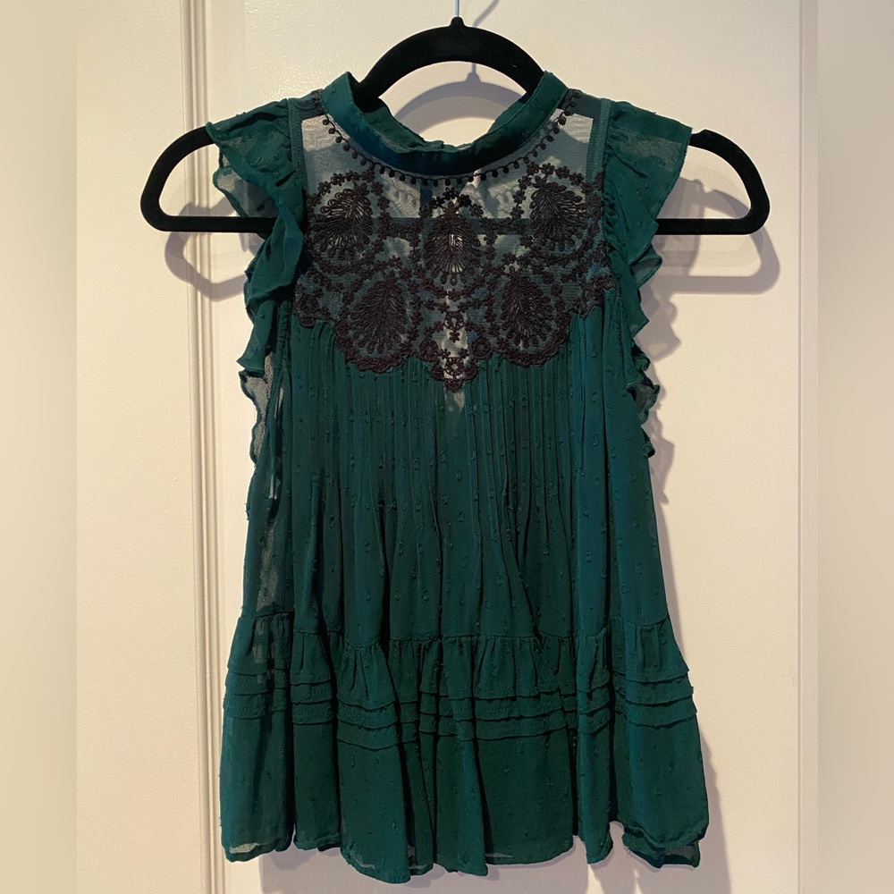 Free People Sheer Crop Top